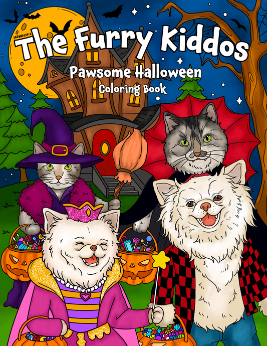 Pawsome Halloween Coloring Book