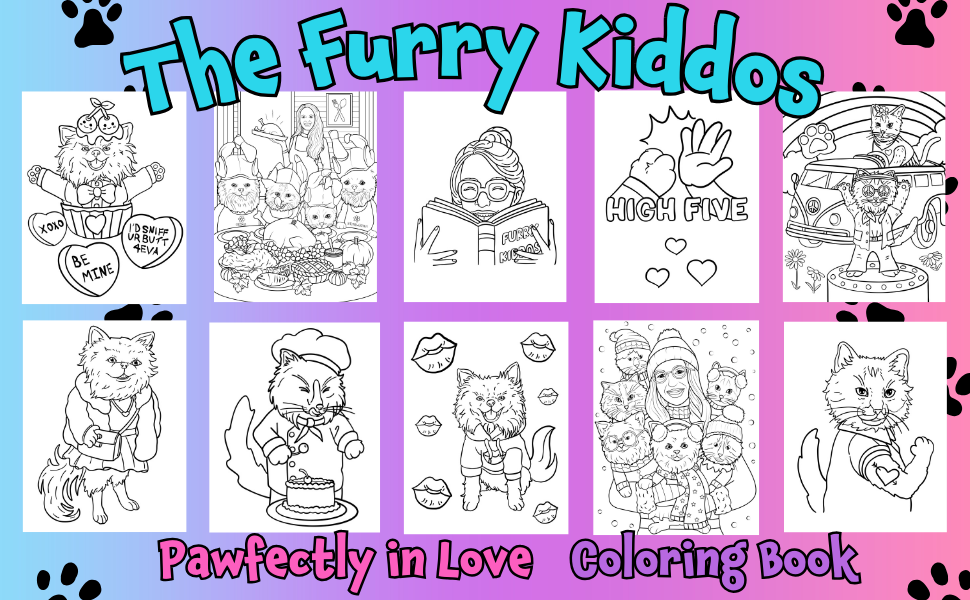 Pawfectly in Love Coloring Book